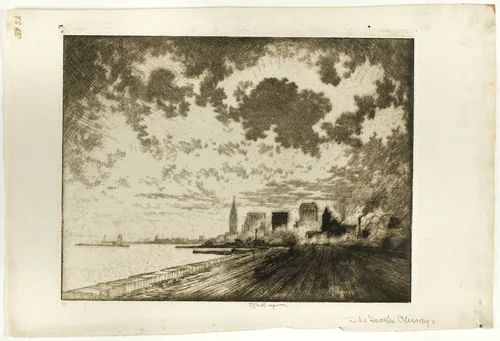 The Tracks, Chicago by Joseph Pennell, print, 1910