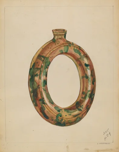 Ring Bottle by Arthur Zaidenberg, index of american design, 1936