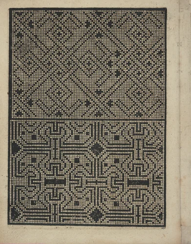 Libbretto nouellamete composto per maestro Domenico da Sera...lauorare di ogni sorte di punti, page 15 (verso) by Domenico da Sera, book, 1532