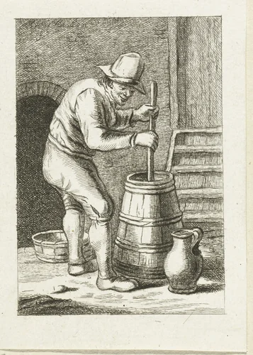 Karnende man by Pieter de Mare, print, 1779