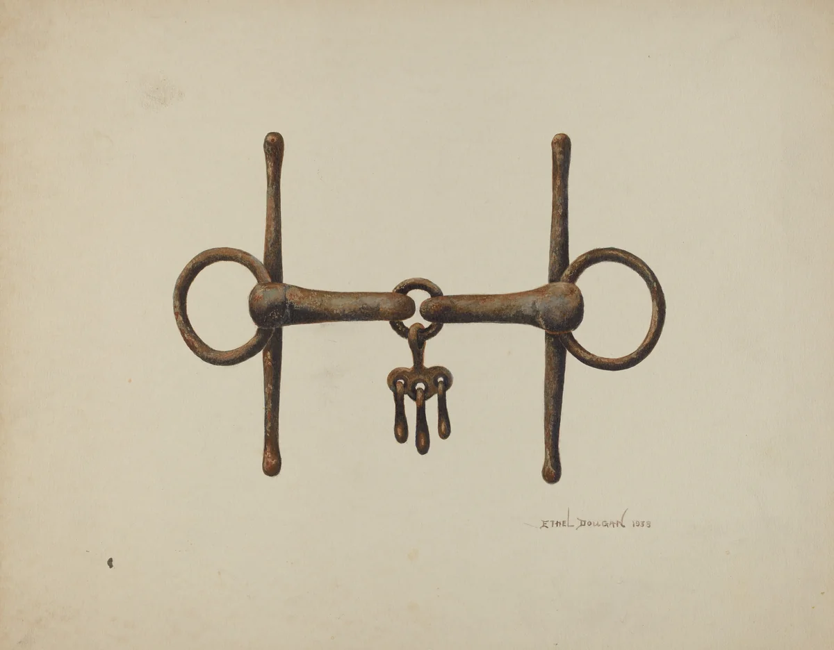 Snaffle Bit by Ethel Dougan, index of american design, 1938