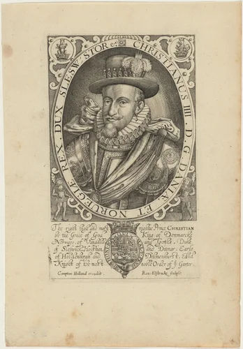 Christian IV of Denmark by Renold Elstrack, print, 1571-1625
