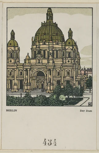 Berlin: Cathedral (Der Dom) by Gustav Kalhammer, print, 1911