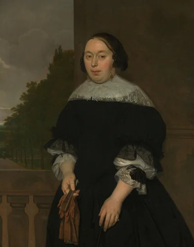 Aletta van Ravensberg (1635-77), Wife of Jan van Nes by Ludolf de Jongh, painting, 1668