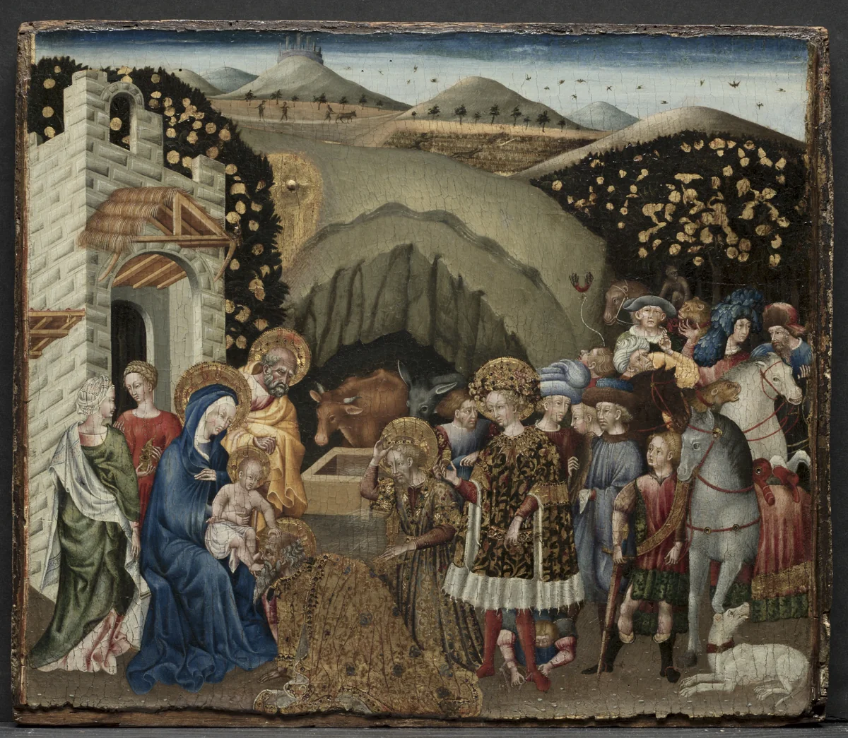 The Adoration of the Magi by Giovanni di Paolo, painting, 1440-1445