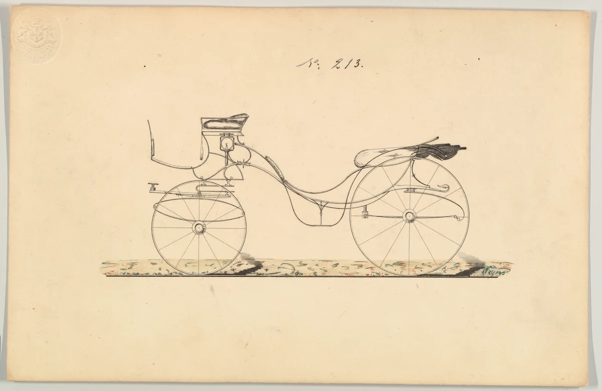 Victoria #213 by Brewster & Co., drawing, 1850-1900