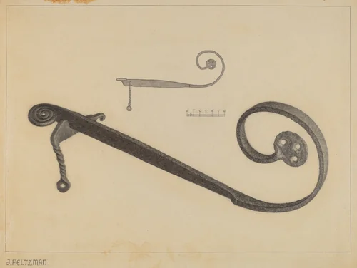 Garden Gate Latch by J. Peltzman, index of american design, 1939