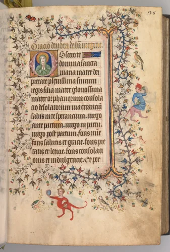 Hours of Charles the Noble, King of Navarre (1361-1425): fol. 13r, Text by Master of the Brussels Initials and Associates, book, 1400-1410