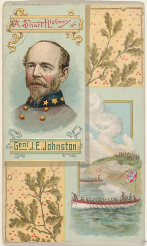 A Short History: General Joseph E. Johnston, from the Histories of Generals series (N114) issued by W. Duke, Sons & Co. to promote Honest Long Cut Smoking and Chewing Tobacco by W. Duke, Sons & Co., print, 1888