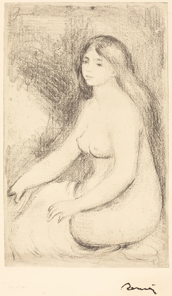 Seated Bather (Baigneuse assise) by Auguste Renoir, print, 1905