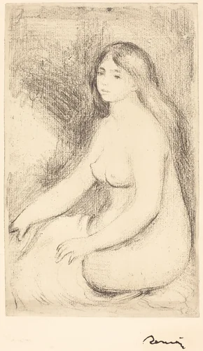 Seated Bather (Baigneuse assise) by Auguste Renoir, print, 1905