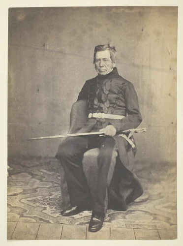 Sir Jno Fox Burgoyne (1782-1871), Field Marshal, Taken at the Crimea by Roger Fenton, photograph, 1855
