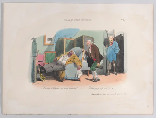 Penitence by J. J. Grandville, print, 1834