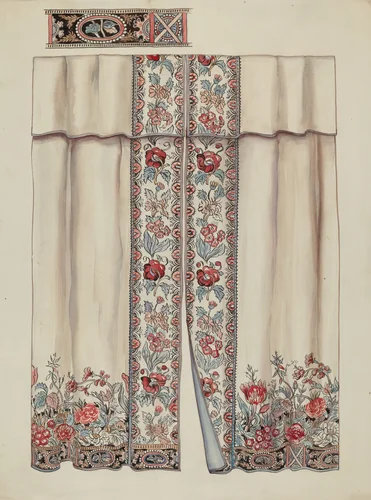 Curtains by Lillian Causey, index of american design, 1937