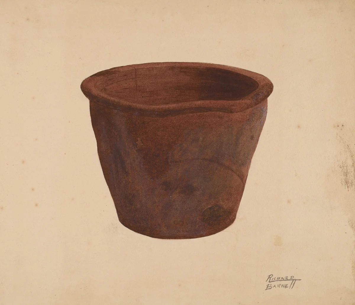 Earthenware Bowl by Richard Barnett, index of american design, 1938