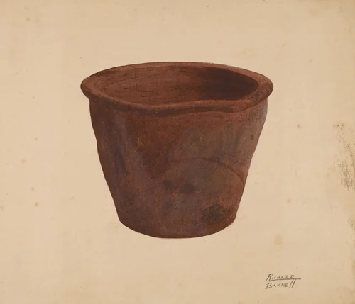 Earthenware Bowl by Richard Barnett, index of american design, 1938
