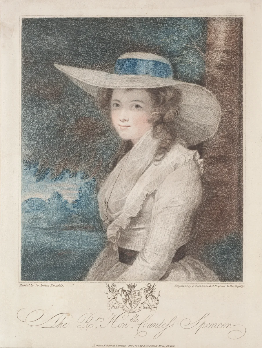 Countess Spencer by Francesco Bartolozzi, print, 1787