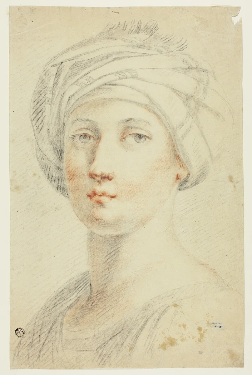Portrait Bust of Young Woman in Turban by David Allan
John Opie, drawing, 1764-1796