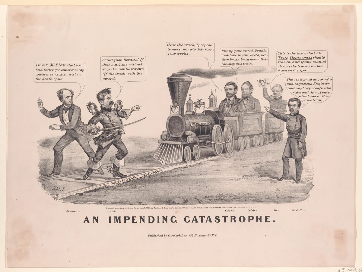 An Impending Catastrophe by John Cameron, print, 1865