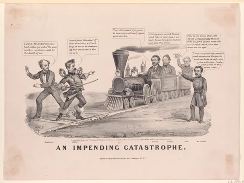An Impending Catastrophe by John Cameron, print, 1865