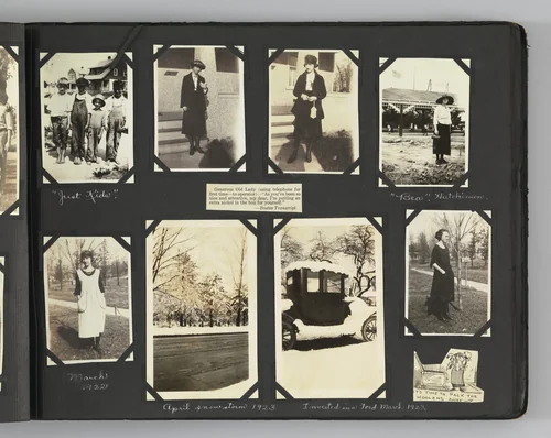 The Story of my Life and Friends as Told by Snapshots from Fourteen On by Blanche Parker, photograph, 1916