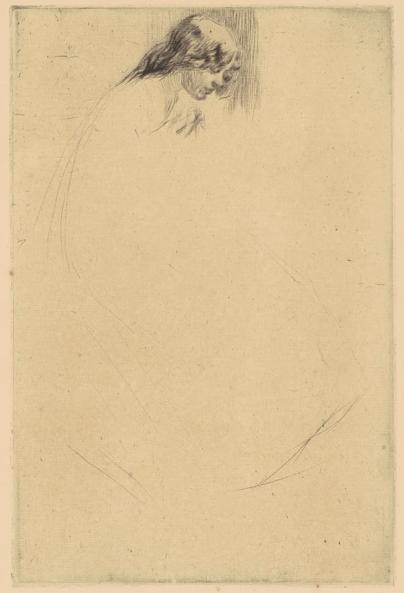 Jo's Bent Head by James McNeill Whistler, print, 1861