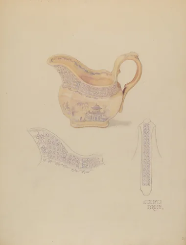 Cream Pitcher by Julie C. Brush, index of american design, 1936