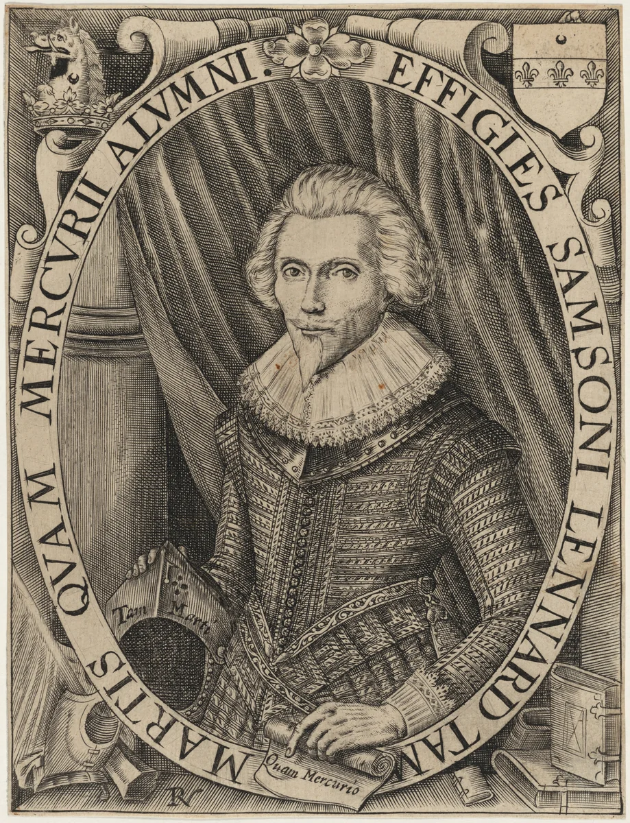 Samson Lennard by Robert Vaughan, print, 1658