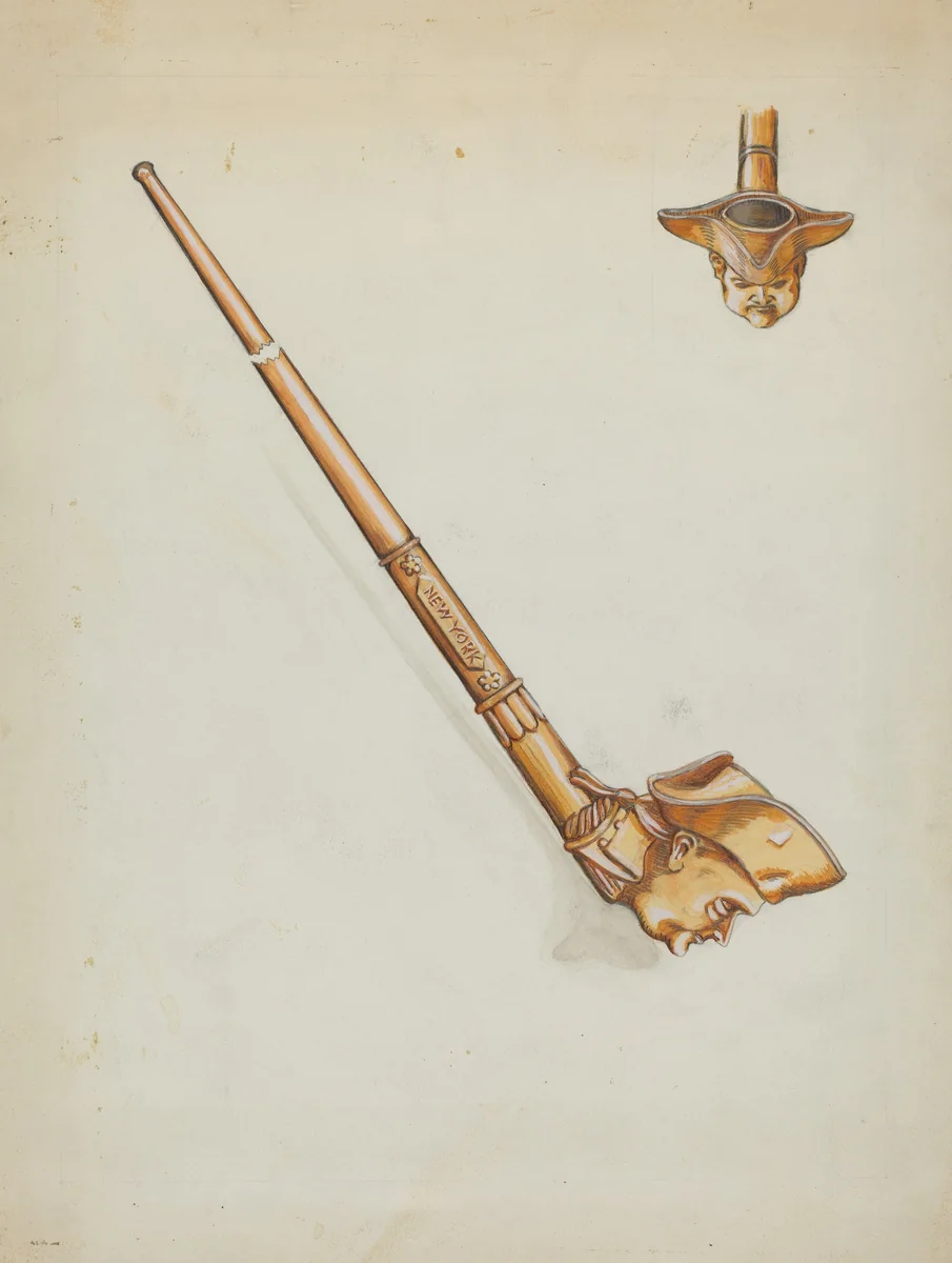 Pipe by Mabel Ritter, index of american design, 1936
