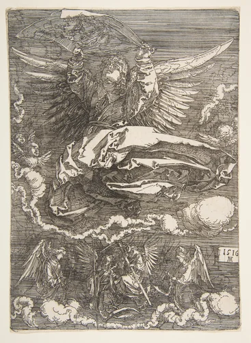 The Sudarium Displayed by an Angel by Albrecht Dürer, print, 1516