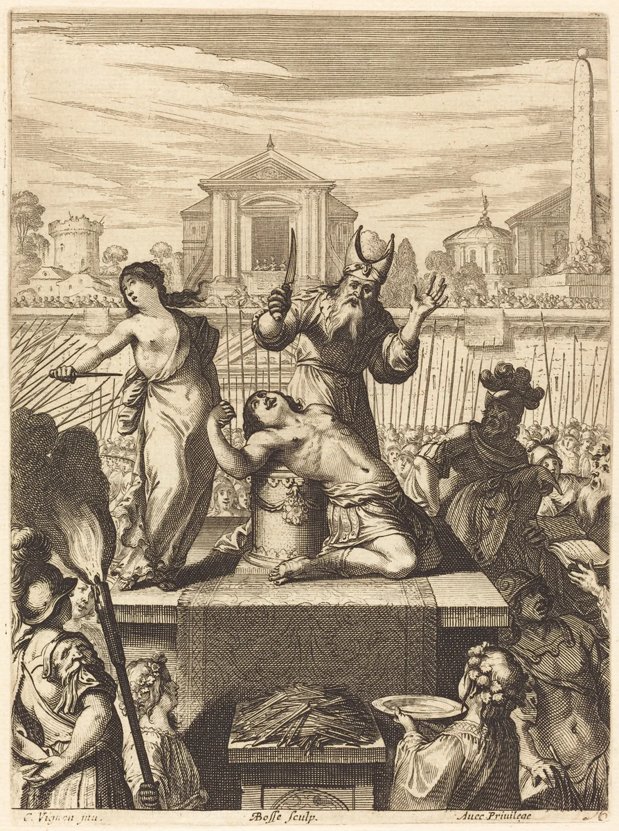 Illustration to Jean Desmarets' "L'Ariane" by Abraham Bosse
Claude Vignon, print, 1639