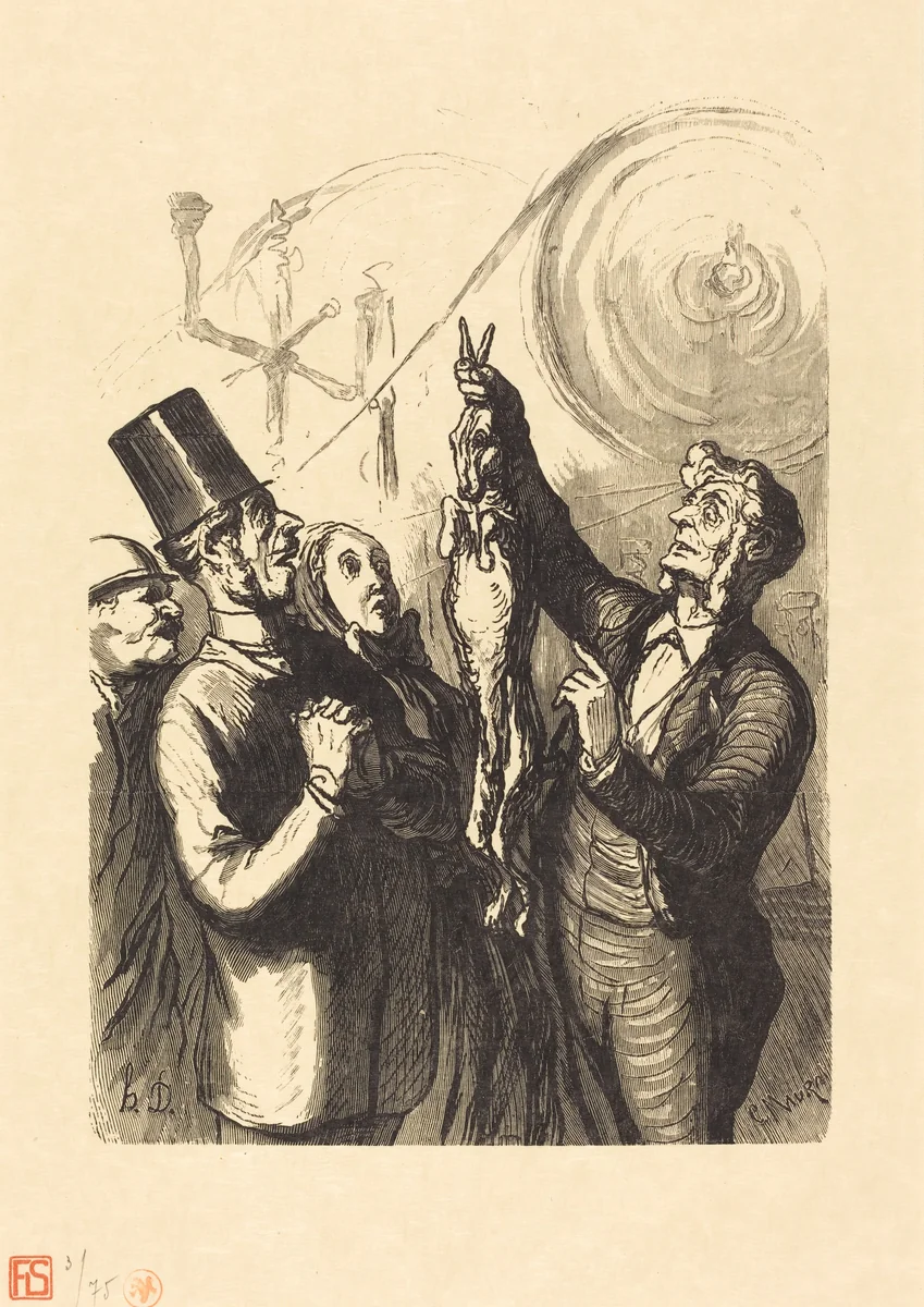 Exposition universelle: La Fabricant de chapeaux de feutre by Charles Maurand; Honoré Daumier, portfolio, 1867