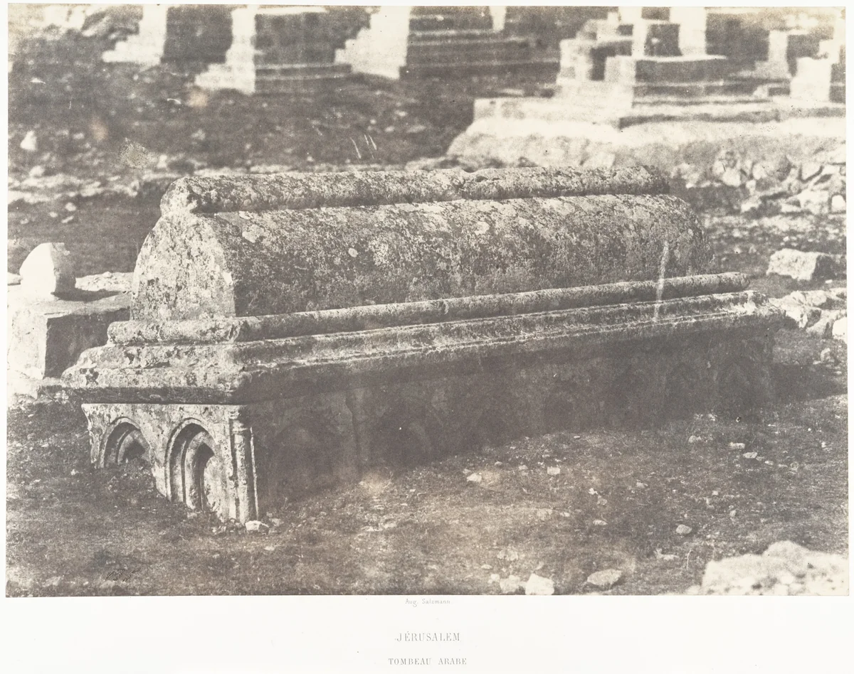 Jérusalem, Tombeau arabe by Auguste Salzmann, photograph, 1854-1859