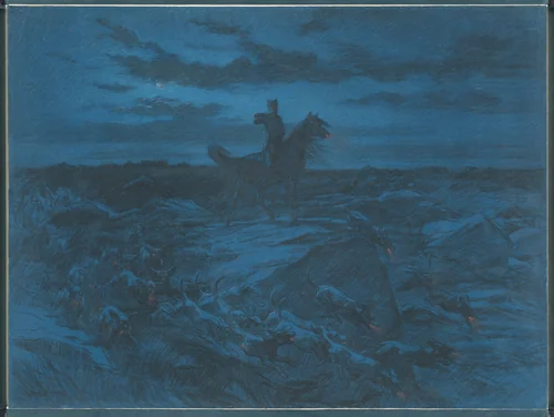 The Legend of the Wolves by Rosa Bonheur, drawing, 1890-1899