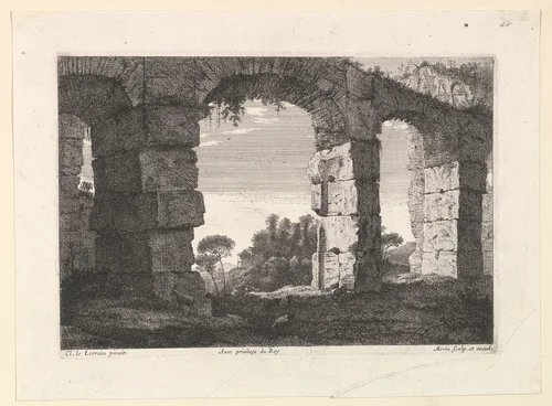 Ruines d'Aqueduc by Jean Morin, print, 1605-1650
