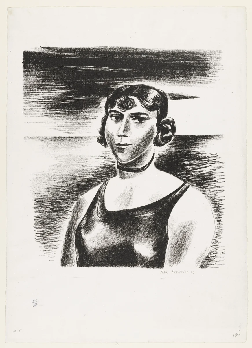 The Bather by Yasuo Kuniyoshi, print, 1927