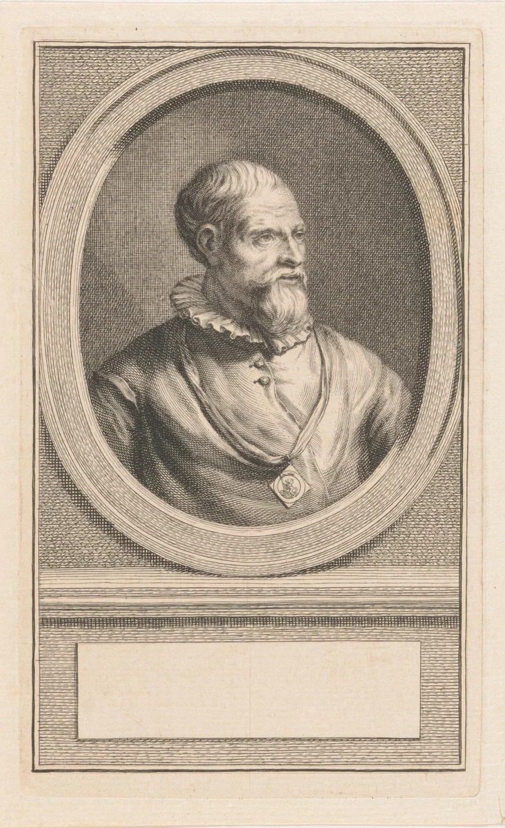 Portret van Pieter Adriaansz. van der Werf by Jacob Houbraken, print, 1775-1777