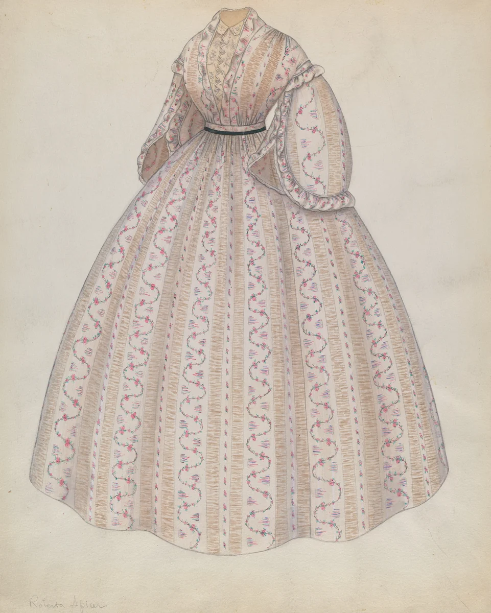 Dress by Roberta Spicer, index of american design, 1937