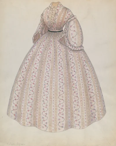 Dress by Roberta Spicer, index of american design, 1937