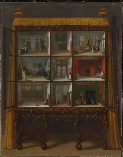 Doll’s House of Petronella Oortman by Jacob Appel, painting, 1710