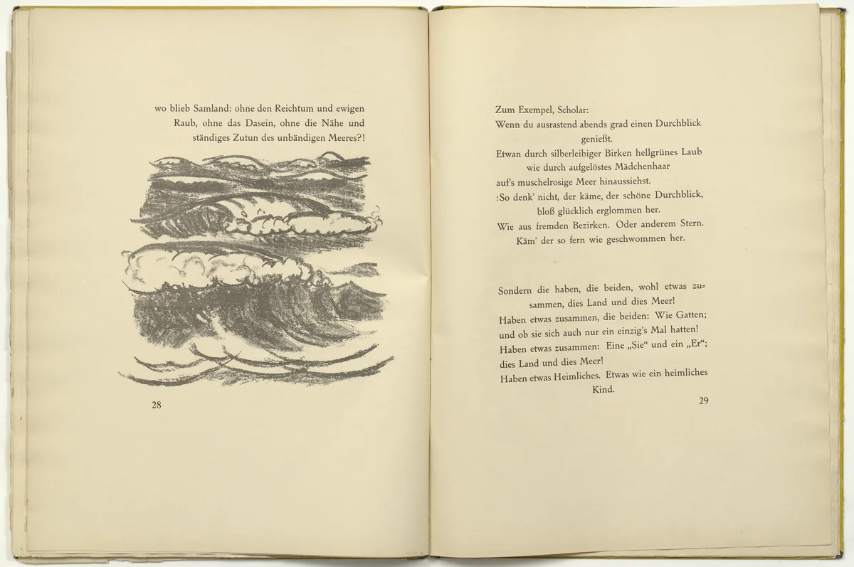 Untitled (in-text plate, page 28) from Die Samländische Ode (The Samland Ode) by Max Pechstein, illustrated book, 1918
