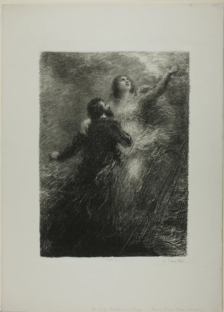Finale of the Flying Dutchman, second plate by Henri Fantin-Latour, print, 1885