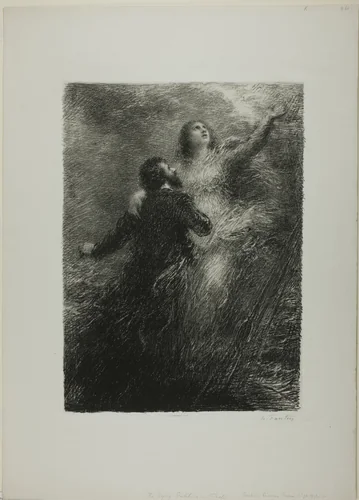 Finale of the Flying Dutchman, second plate by Henri Fantin-Latour, print, 1885