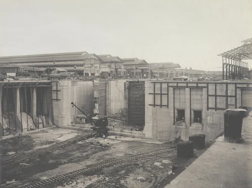 Balboa Terminals. Entrance to Dry Dock #1 by Unidentified Photographer, photograph, 1916