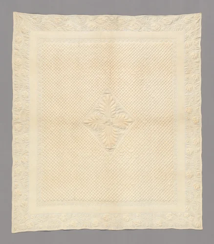 Bedcover by France, textile, 1825-1875