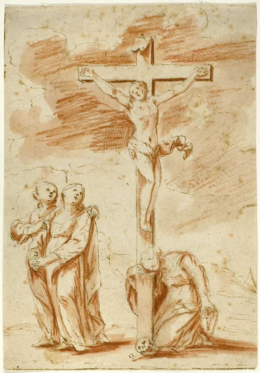 Crucifixion by Unknown artist Genovese, drawing, 1701-1800