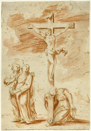 Crucifixion by Unknown artist Genovese, drawing, 1701-1800
