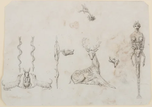 Designs for the Decoration of Firearms by Nicolas Noël Boutet, drawing, 1772-1830