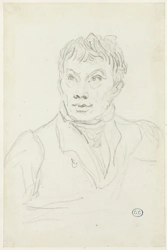 Alexandre Lenoir by Jacques-Louis David, drawing, 1805-1822