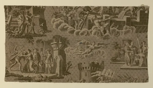 Jeanne d'Arc (Joan of Arc) (Furnishing Fabric) by Fleury Francois Richard, textile, 1815-1825